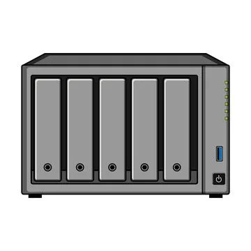 Network attached storage server data management 스톡 일러스트