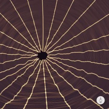 Network background. 3d technology vector illustration. Can be us Illustrazione stock
