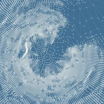 Network background. 3d technology vector illustration Stock Illustration