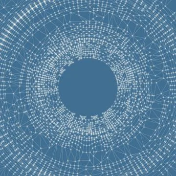 Network background. 3d technology vector illustration Stock Illustration
