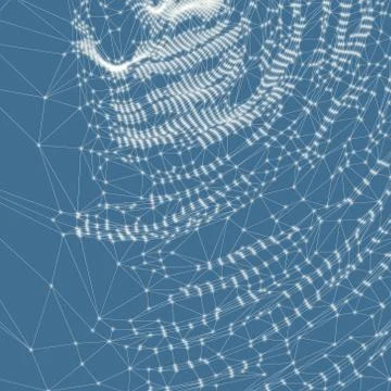 Network background. 3d technology vector illustration Stock Illustration