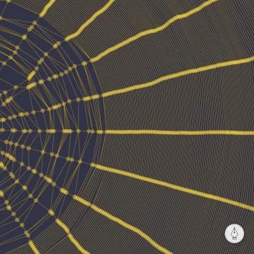 Network background. 3d technology vector illustration Stock Illustration