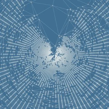 Network background. 3d technology vector illustration Stock Illustration