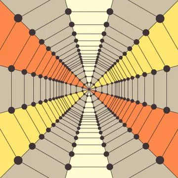 Network background. 3d technology vector illustration Stock Illustration