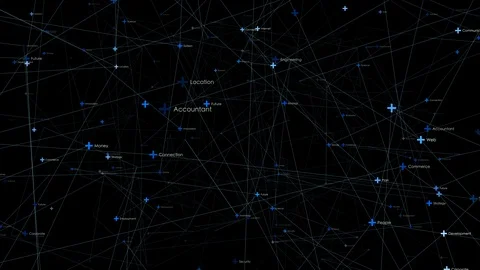 Network background with business keywords. Search engine optimization. Stock Footage 105215801