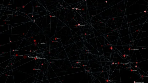 Network background with business keywords. Search engine optimization. Stock Footage 105215983