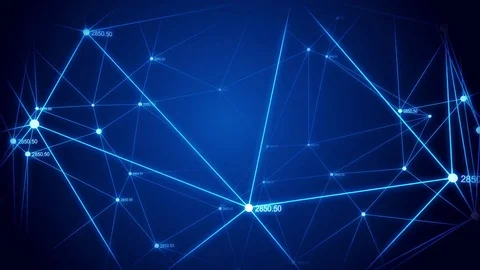 Network background communication Stock Footage 74864546