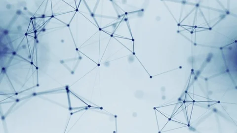 Network background geometric lines blue abstract Stock-Footage 88957467