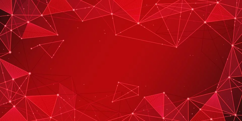 Network background with glowing dotes and nodes. Stock Illustration