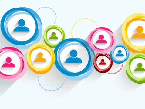 Network background Stock Illustration