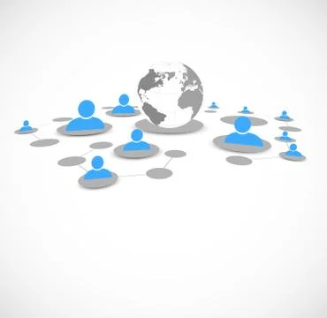 Network background Stock Illustration