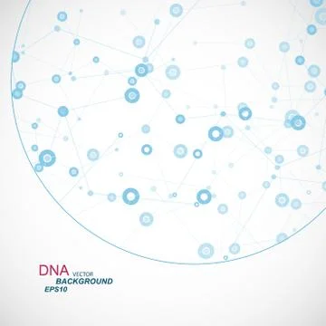 Network background with a molecular structure eps Stock Illustration