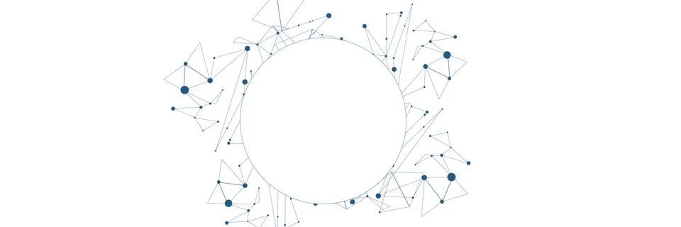 Network Background on the white Stock Illustration