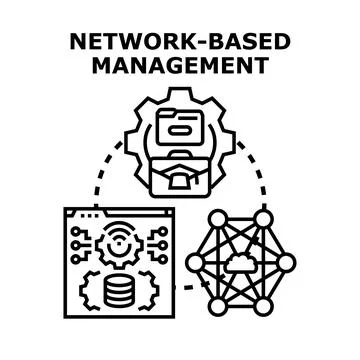 Network based management system for remote administration Stock Illustration