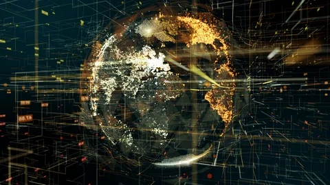 Network big data security cloud computing Internet of things IOT tech Stock Footage 106364848