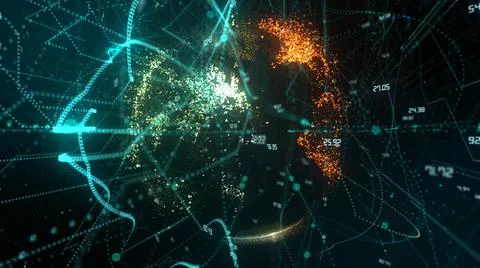 Network big data security cloud computing Internet of things IOT  Stock Illustration