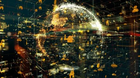 Network big data security cloud computing Internet of things IOT  스톡 일러스트