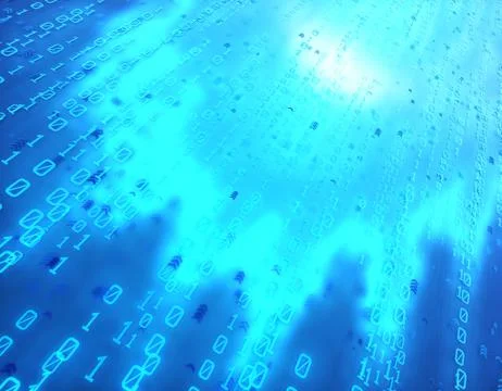 Network big data technology, data transmission and storage Stockillustratie