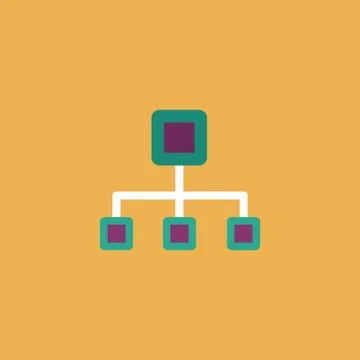 Network block diagram Stock Illustration