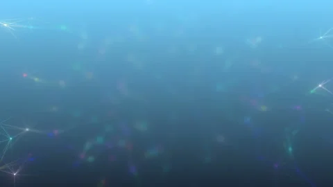 Network on blue.Abstract digital technology background made of particles Stock Footage 101489175