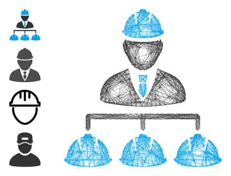 Network Builder Management Vector Mesh Illustrazione stock