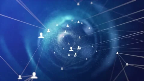 Network Business Communication Connection Technology Tunnel Loop Stock Footage 228676204