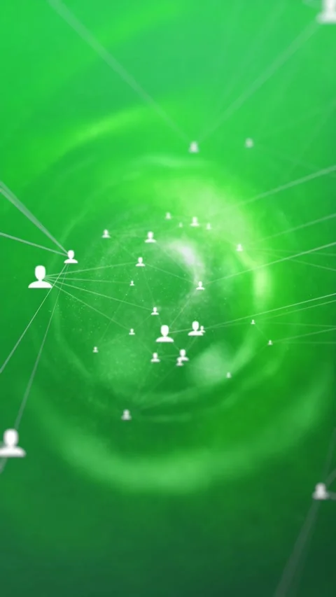 Network Business Communication Tunnel Vertical Video Loop Stock Footage 212391674