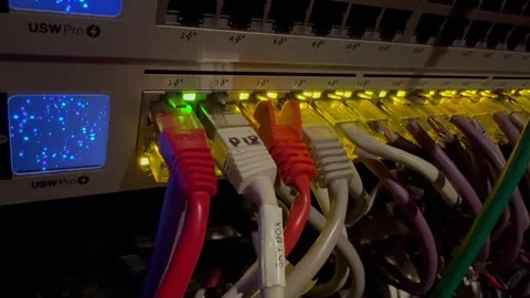 Network ,cabels, wires and conections Stock Footage 279073015