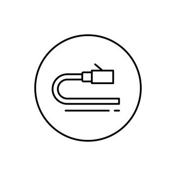 Network cable, connector icon. Simple line, outline vector elements of Ilustración de archivo