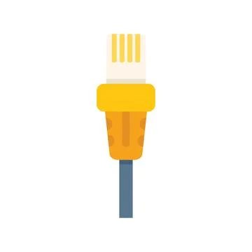 Network cable connector using utp cable with rj45 head Stockillustratie