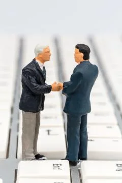 Network cable to keyboard Stock-Fotos