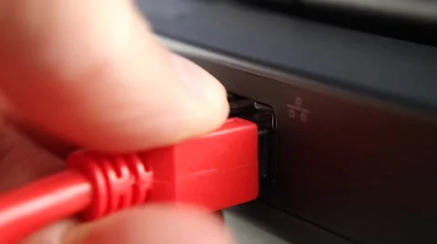 Network Cable - Plug In Stock Footage 51723588