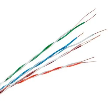 Network cable twine isolated Stock-Fotos