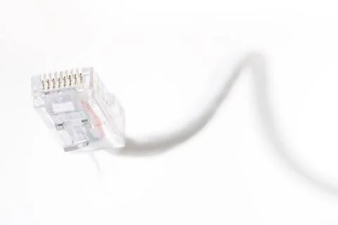 Network cable on white background Stock Photos