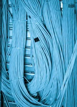 Network cables concept Stock Photos