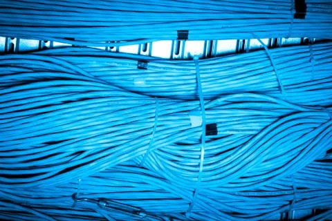 Network cables concept Stock Photos