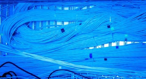 Network cables concept 스톡 사진