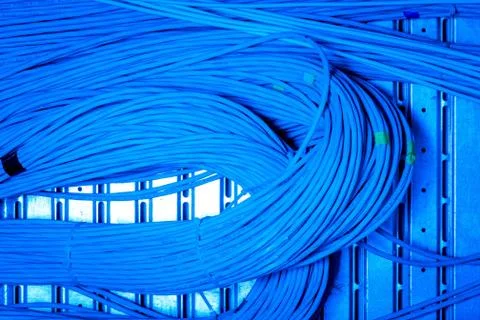 Network cables concept 스톡 사진