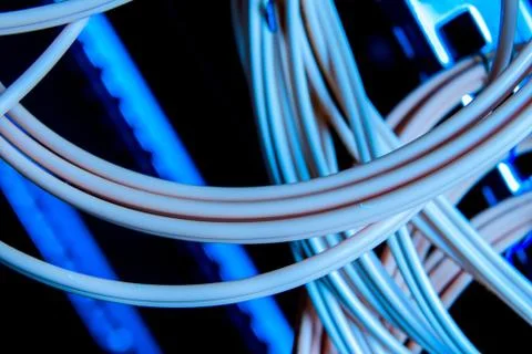 Network cables concept 스톡 사진