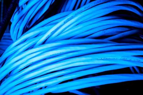 Network cables concept Stock Photos