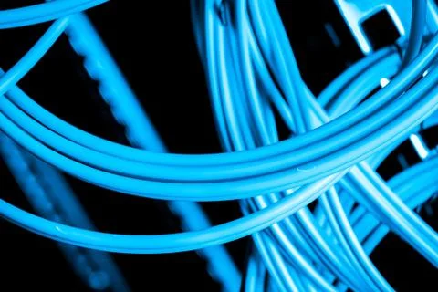 Network cables concept 스톡 사진