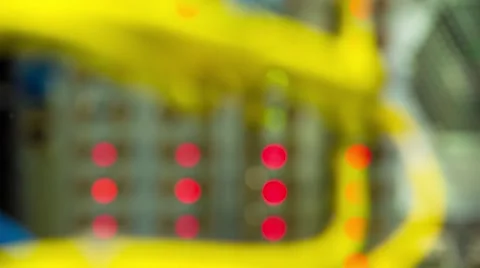 Network cables connected to the server - From Out of Focus To Focus Vidéo 58238034