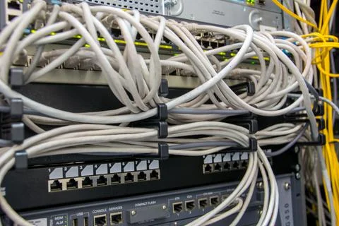 Network cables, connector. Stock Photos