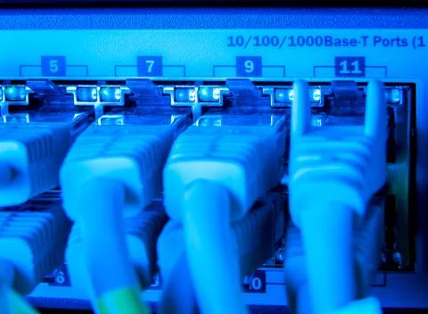 Network cables Foto stock