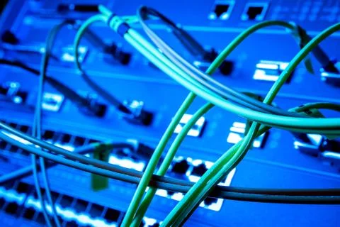 Network cables Stock Photos