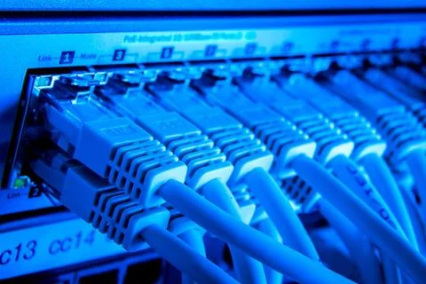 Network cables Foto stock