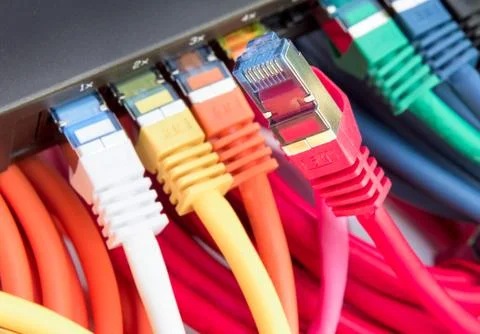 Network Cables Stock Photos