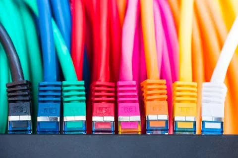 Network Cables Stock Photos