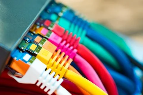 Network Cables Stock Photos