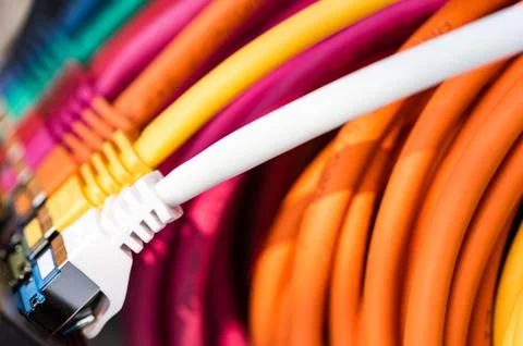 Network Cables Stock Photos